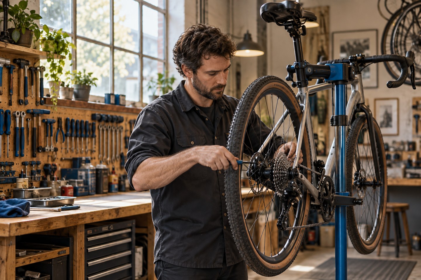 Illustrative bicycle repairs business